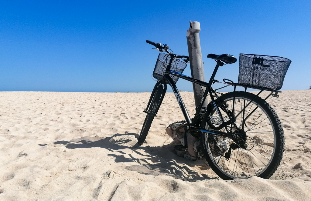 Fuerteventura Fahrrad Sanddüne